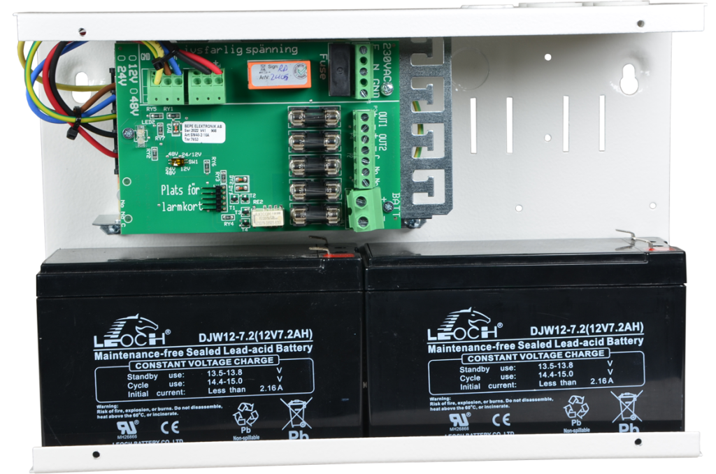 SM40 Medium batteribackup med installerade batterier