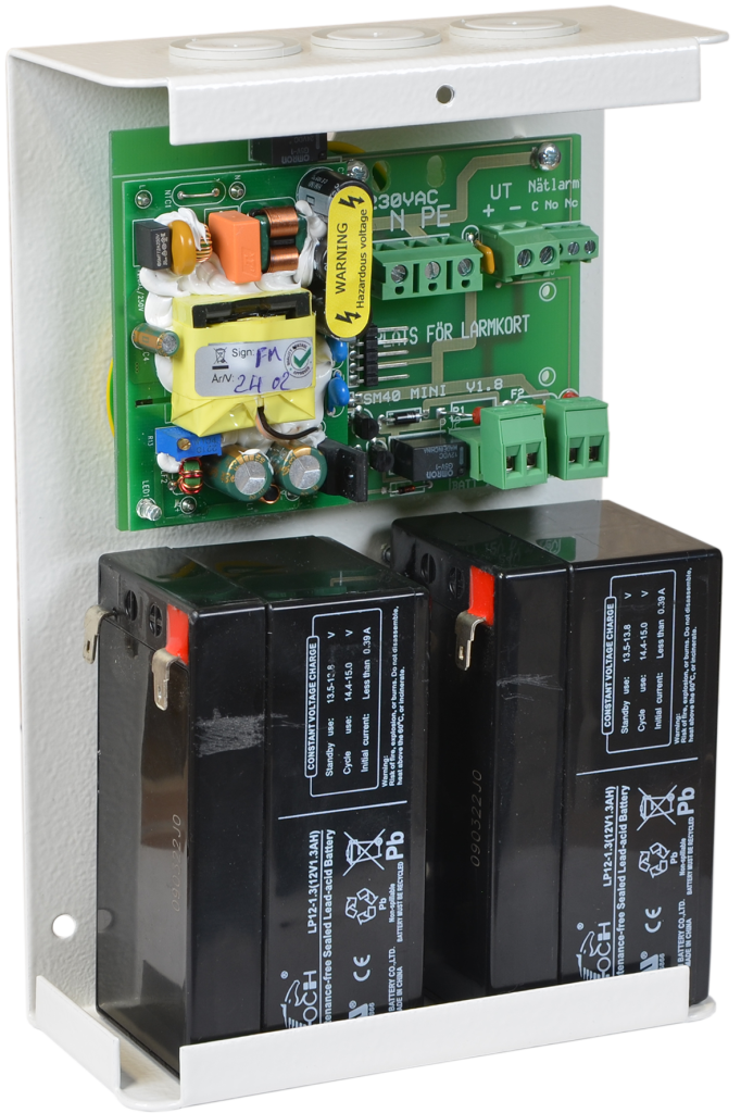 SM40 Mini – öppen kapsling med dubbel batterikonfiguration